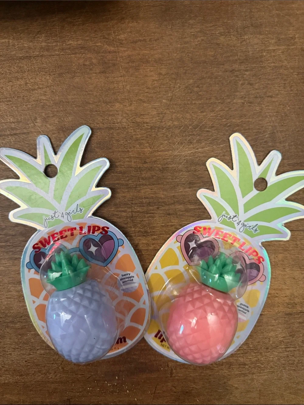 Just 4 Girls Sweet Lips Pineapple Lip Balm - Pink & Lavender